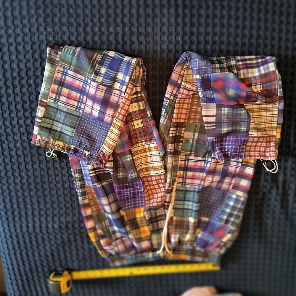 SHEIN Multicolor Plaid Men's Pants